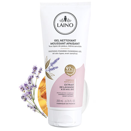 Gel nettoyant moussant apaisant Laino